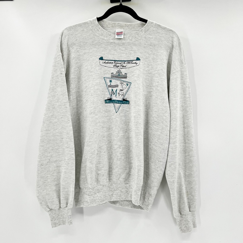 Vintage Soffe Sweats Archbishop McCarthy High School Gray Sweatshirt Medium